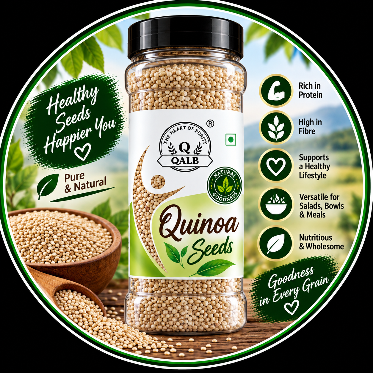 QALB Quinoa Seeds 150gm
